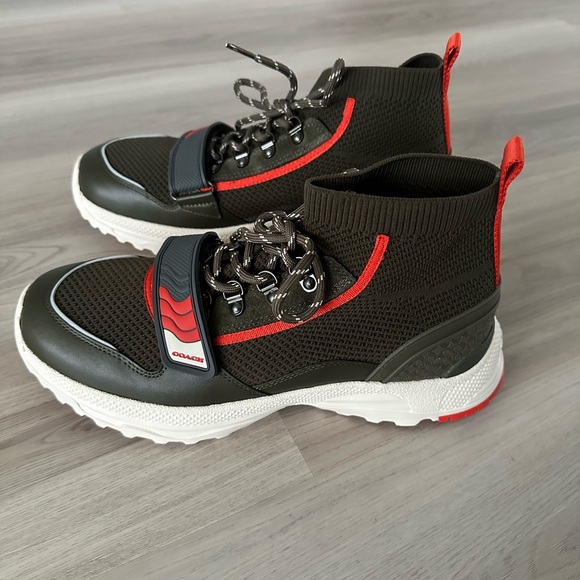 Coach Green and Red Sneakers - Picture 8 of 9